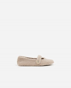 Buty Halowe Buty Flattered Norah Teddy Beżowe | QPLWA22266