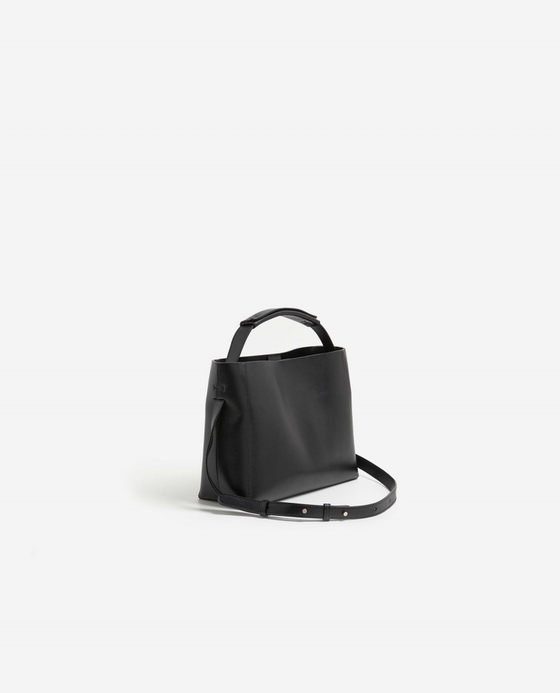 Torby Accessories Flattered Hedda Mini Handbag Skórzane Czarne | SPLNY45132